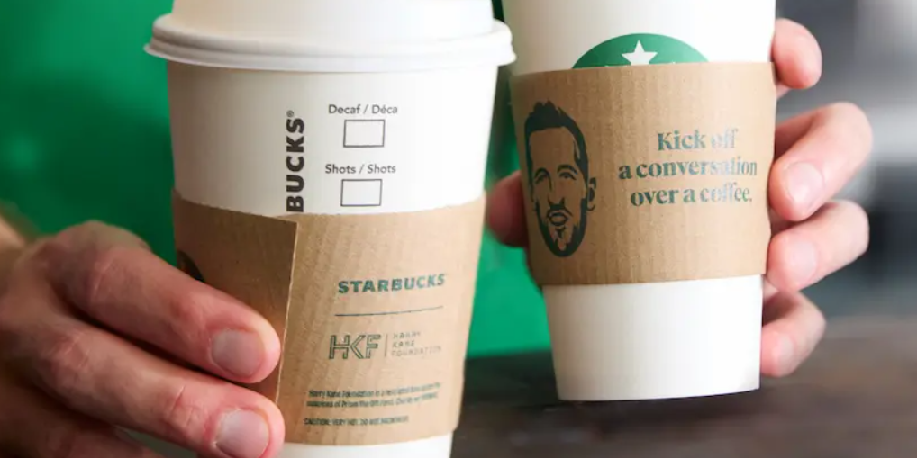 Starbucks and Harry Kane Foundation 'kick off a conversation over a coffee'