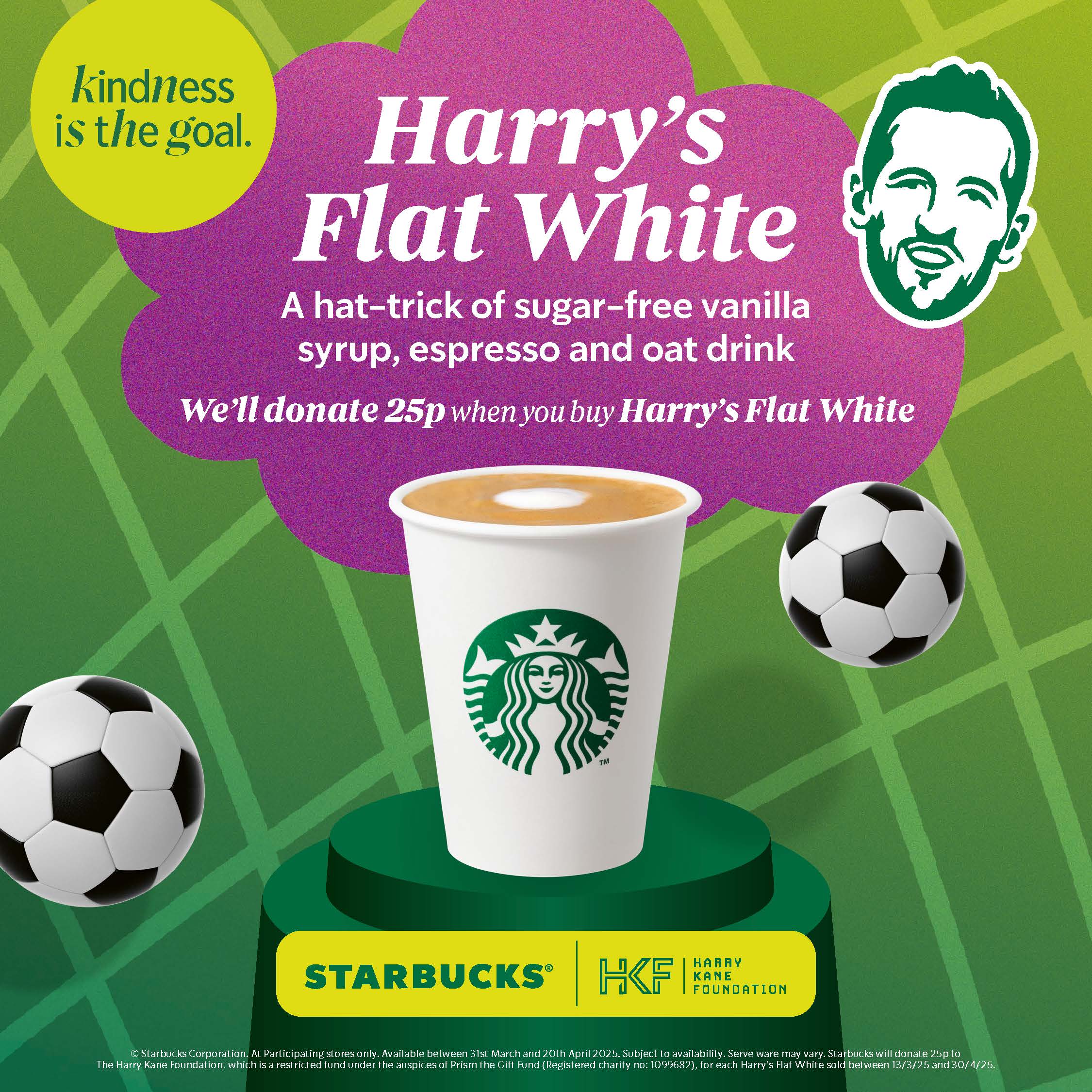 Harry Kane captains the creation of his very own Starbucks coffee