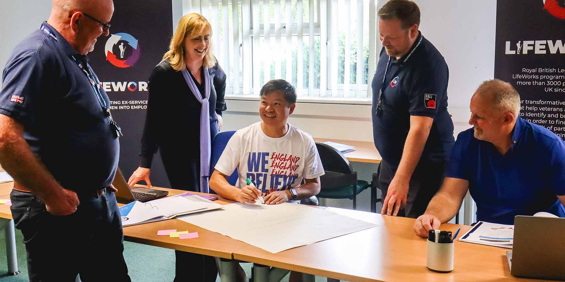 Proudly supporting the Royal British Legion Industries'  Lifeworks scheme.