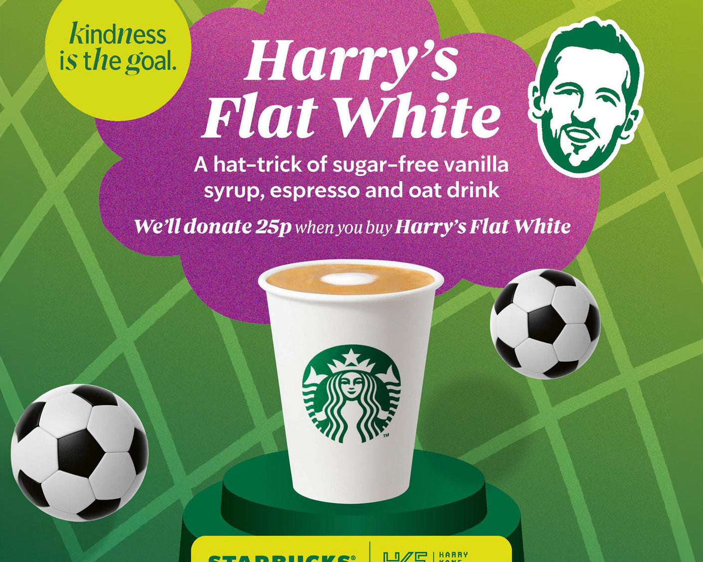 Harry Kane captains the creation of his very own Starbucks coffee