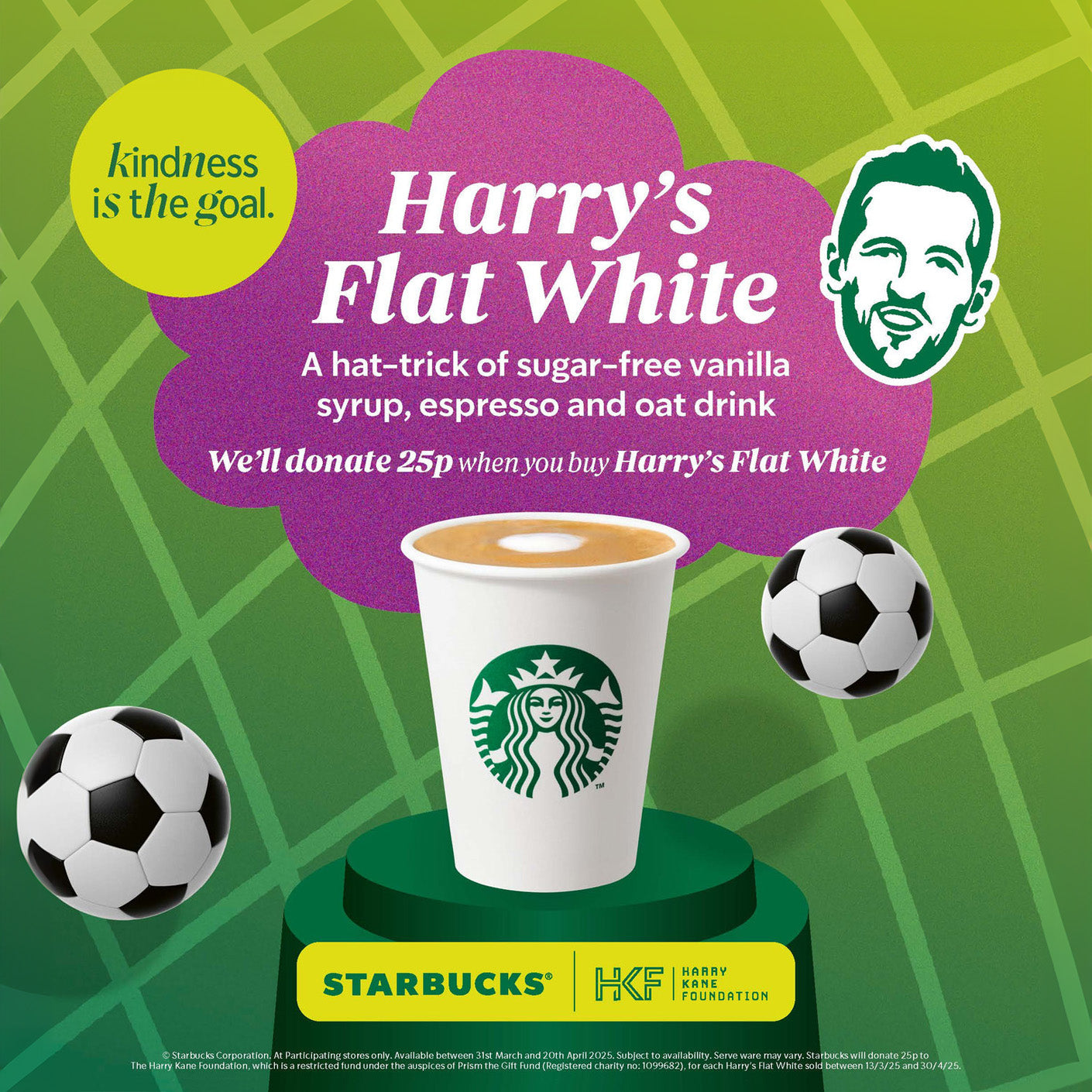 Harry Kane captains the creation of his very own Starbucks coffee
