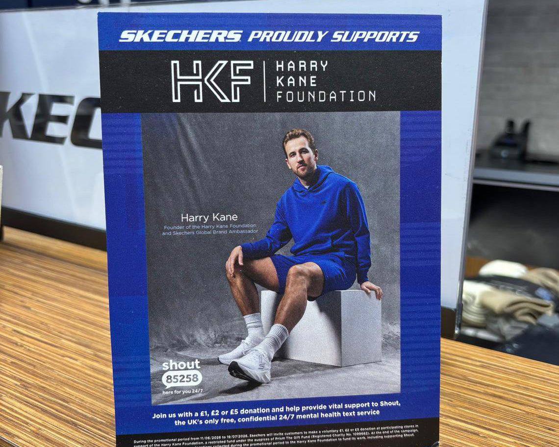HKF and Skechers kick off nationwide activation for the 2026 World Cup to raise vital funds for Shout