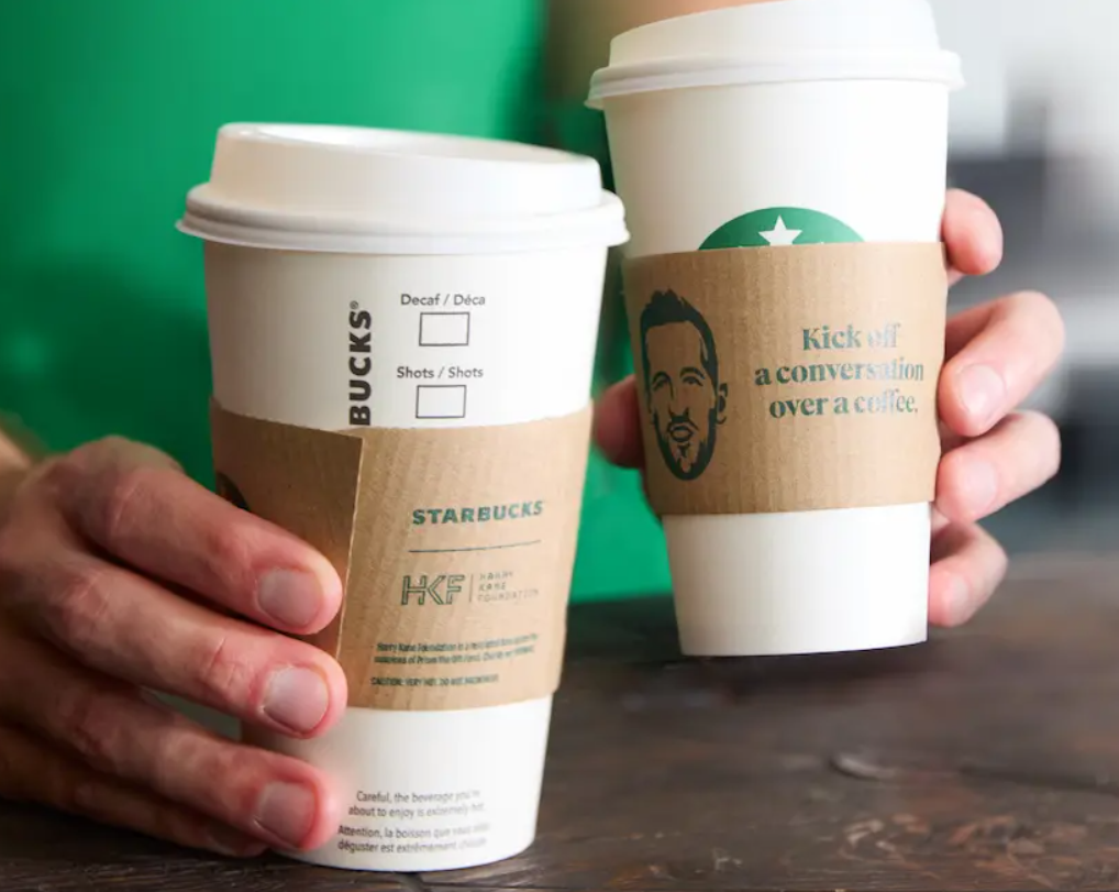Starbucks and Harry Kane Foundation 'kick off a conversation over a coffee'